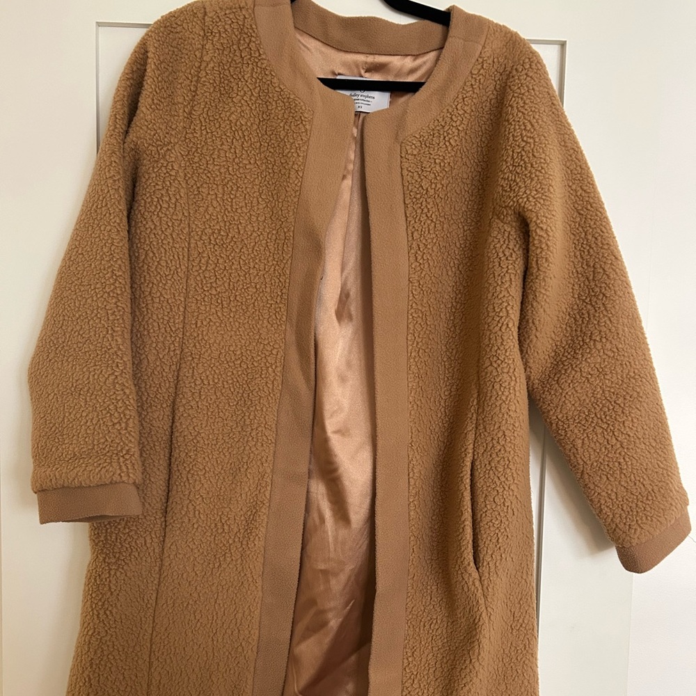 Dudley Stephens XS Camel Sherpa Coat, capsule collection EUC